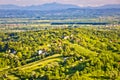 Zumberak hills green landscape view Royalty Free Stock Photo