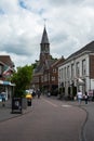 Zundert, North Brabant, The Netherlands,Cityscape view over the commercial streets of old town