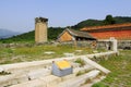 Debris ruins of ancient buildings architecture, Eastern Tombs of the Qing Dynasty, China