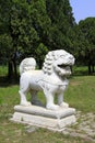 Stone animal landscape architecture in the Eastern Tombs of the Qing Dynasty, China