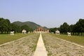 Stone animal landscape architecture in the Eastern Tombs of the Qing Dynasty, China