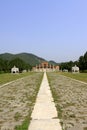 Stone animal landscape architecture in the Eastern Tombs of the Qing Dynasty, China