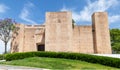 Zunigas castle in the village of Cartaya, Huelva. White villages of Spain. The fortress Castle of Los Zuniga is a defensive Royalty Free Stock Photo