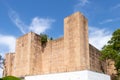 Zunigas castle in the village of Cartaya, Huelva. White villages of Spain. The fortress Castle of Los Zuniga is a defensive Royalty Free Stock Photo