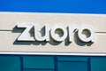 Zuora sign on company headquarters building. Zuora creates and provides software for businesses to launch and manage their