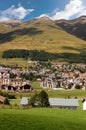 Zuoz small Town in Engadine Switzerland Royalty Free Stock Photo