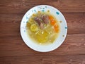 Zuppa con carne di manzo Royalty Free Stock Photo