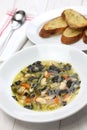 Zuppa di cavolo nero, black kale soup Royalty Free Stock Photo