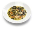 Zuppa di cavolo nero, black kale soup Royalty Free Stock Photo