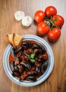 Zuppa di cozze - Impepata di Cozze - mussel soup