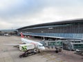 Zurich Airport on an overcast day Royalty Free Stock Photo