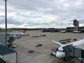 Zurich-Airport ZRH, Switzerland, Tower, Parking Edelweiss Plane