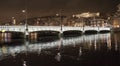 Zurich bridge at night