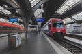 Zurich Central Station, the largest railway station in Switzerland Royalty Free Stock Photo