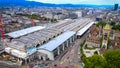 Zurich central train station drom above Royalty Free Stock Photo