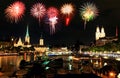 The Zurich City Skyline at night