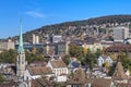 Zurich cityscape in autumn Royalty Free Stock Photo