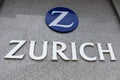 Zurich Insurance Signage And Logo On Wall