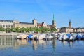 Zurich. Limmat River Royalty Free Stock Photo