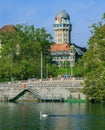 Zurich, the Limmat river