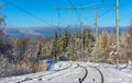 Zurich S-Bahn on Uetliberg mountain - Switzerland Royalty Free Stock Photo