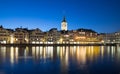 Zurich Skyline At Night