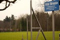 FiFA Street signpost at the organization headquarters in Zurich in detail.