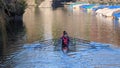 ZURICH, SWITZERLAND - JANUARY 1, 2023. Amateur women kayak rawing team