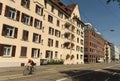 Zurich, Switzerland - June 03, 2017: Cyclist on street of Zurich