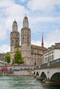 Grossmunster in Zurich Royalty Free Stock Photo