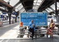 Zurich, Switzerland - June 03, 2017: People on the Zurich main Royalty Free Stock Photo