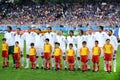 The Italian national team before the match Royalty Free Stock Photo