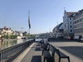 Zurich, Switzerland - June 27, 2019: Zurich historical city center and Limmat river in summer Royalty Free Stock Photo