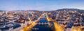 Zurich, Switzerland Old Town Skyline Over the Limmat River Royalty Free Stock Photo