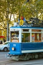 Old time tram in Zurich, Switzerland Royalty Free Stock Photo