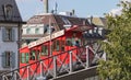 Polybahn funicular railway in Zurich, Switzerland