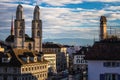 Zurich, Switzerland - view of the Grossmunster church