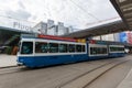 Zurich ZÃÂ¼rich Airport ZRH with Tram 2000 in Switzerland