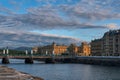 Zurriola Bridge over the Urumea River in San Sebastian,Spain