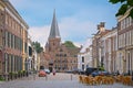 ZUTPHEN, NETHERLANDS - JULY 15, 2016: View on the marketsquare