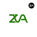 ZVA Logo Letter Monogram Design Royalty Free Stock Photo
