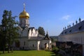 Zvenigorod, Russia. The Church of the Nativity of the Theotokos in the Savvino-Storozhevsky Monastery Royalty Free Stock Photo