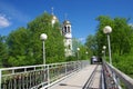 ZVENIGOROD, RUSSIA - May, 2017: Church of Ascension in spring sunny day