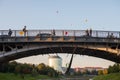 Zverynas Bridge in Vilnius, Lithuania Royalty Free Stock Photo