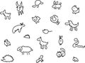 Animals lineart funny