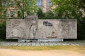 Zwickau, Germany - May 7, 2023: Monument to Rosa Luxemburg, a Polish and German revolutionary socialist with her words - Freedom