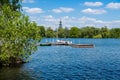 Zwickau Swan Pond in East Germany