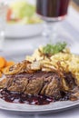 Zwiebelrostbraten Royalty Free Stock Photo