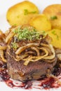 Zwiebelrostbraten Royalty Free Stock Photo