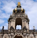 Zwinger crown is a palace in the German city of Dresden Royalty Free Stock Photo